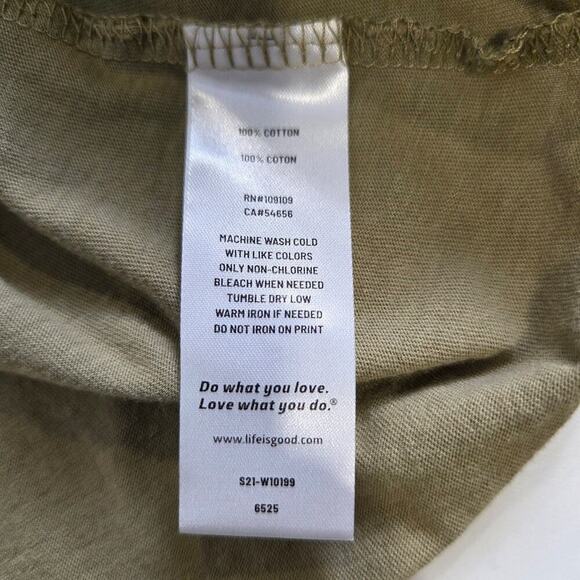 LIFE IS GOOD Womens XL Girls Night Out Camping Hoodie/ Tunic Long Sleeve Green - Picture 6 of 6